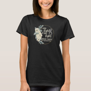 Haar gevecht is mijn 'Fight Brain Tumor Awareness' T-shirt