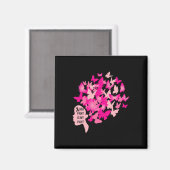 Haar gevecht is mijn 'Fight Cool Breast Cancer'-be Magneet (Voorkant / Achterkant)