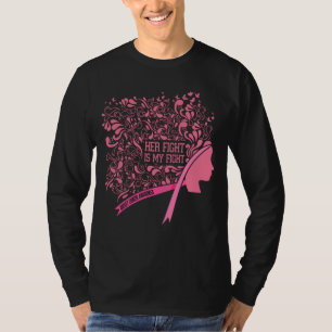 Haar gevecht is mijn 'Fight Cool Breast Cancer'-be T-shirt