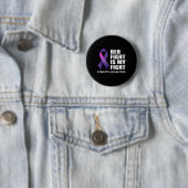 Haar gevecht is mijn 'Fight Epilepsy' Bewustheid Ronde Button 5,7 Cm (In situ)