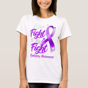Haar gevecht is mijn 'Fight Epilepsy' Bewustheid T-shirt