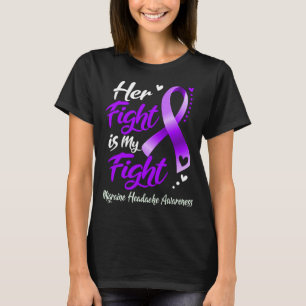 Haar gevecht is mijn 'Fight MIGRAINE HEADACHE' T-shirt