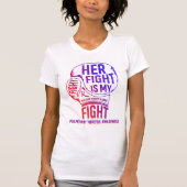 Haar gevecht is mijn 'Fight Pulmonary Fibrosis'-be T-shirt (Voorkant)