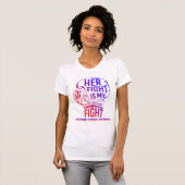 Haar gevecht is mijn 'Fight Pulmonary Fibrosis'-be T-shirt (Voorkant volledig)