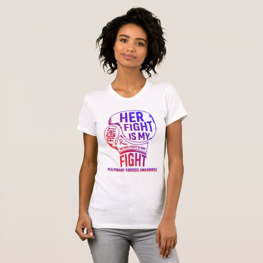 Haar gevecht is mijn 'Fight Pulmonary Fibrosis'-be T-shirt