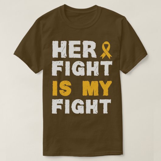 haar gevecht is mijn gevecht1 t-shirt (Design voorkant)