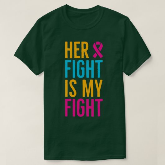 Haar gevecht is mijn gevecht4 t-shirt (Design voorkant)