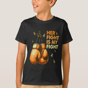 Haar gevecht is mijn gevecht bokshandschoenen MS A T-shirt