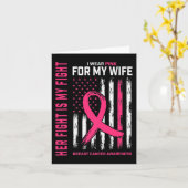 Haar gevecht is mijn gevecht dat ik een roze vrouw kaart (Gele Bloem)