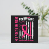 Haar gevecht is mijn gevecht dat ik een roze vrouw kaart (Staand voorkant)