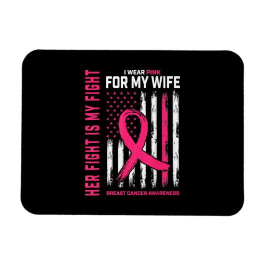 Haar gevecht is mijn gevecht dat ik een roze vrouw magneet (Horizontaal)