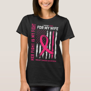 Haar gevecht is mijn gevecht dat ik een roze vrouw t-shirt