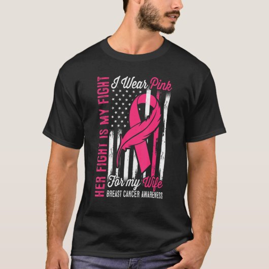 Haar gevecht is mijn gevecht dat ik roze Draag voo T-shirt (Voorkant)