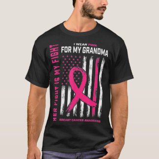 Haar gevecht is mijn gevecht dat ik roze oma Breas T-shirt