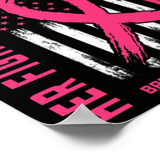 Haar gevecht is mijn gevecht dat ik roze vriendenk poster (Hoek)