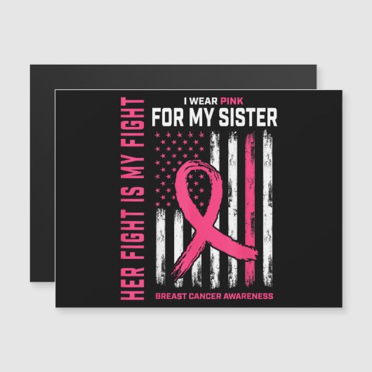 Haar gevecht is mijn gevecht dat ik roze zuster bo (Voorkant / Achterkant)