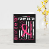 Haar gevecht is mijn gevecht dat ik roze zuster bo kaart (Gele Bloem)