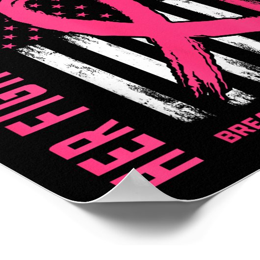 Haar gevecht is mijn gevecht dat ik roze zuster bo poster (Hoek)