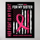 Haar gevecht is mijn gevecht dat ik roze zuster bo poster (Voorkant)