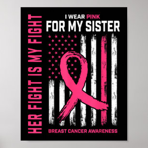 Haar gevecht is mijn gevecht dat ik roze zuster bo poster