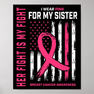 Haar gevecht is mijn gevecht dat ik roze zuster bo poster
