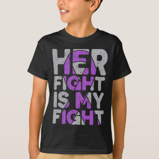 Haar gevecht is mijn gevecht Epilepsie Bewustzijn  T-shirt