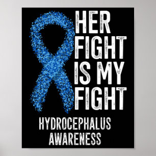 Haar gevecht is mijn gevecht hydrocefalus bewustzi poster