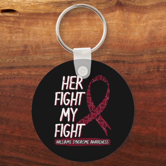 Haar gevecht is mijn gevecht met Williams-Buren Wi Sleutelhanger (Voorkant)