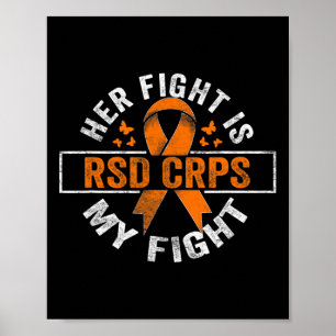 Haar gevecht is mijn gevecht RSD CRPS Awareness 2 Poster