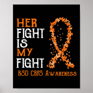 Haar gevecht is mijn gevecht RSD CRPS Awareness 3 Poster
