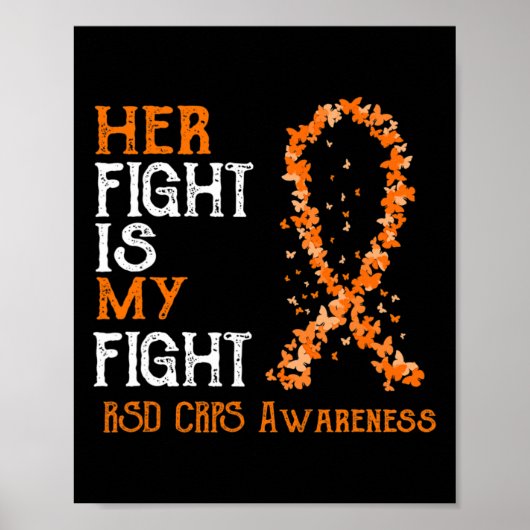 Haar gevecht is mijn gevecht RSD CRPS Awareness 3 Poster (Voorkant)