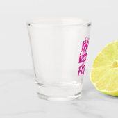 Haar gevecht is mijn gevecht shot glas (Links)