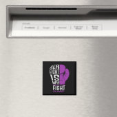 Haar gevecht is mijn gevecht - SLE Lupus Awareness Magneet (Insitu (Vaatwasser))