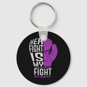 Haar gevecht is mijn gevecht - SLE Lupus Awareness Sleutelhanger