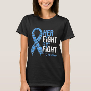 Haar gevecht is mijn gevecht T1D Brother Type 1 di T-shirt