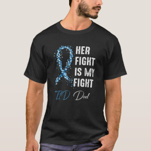 Haar gevecht is mijn gevecht tegen de T1d-vader ty T-shirt