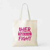 Haar gevecht is mijn gevecht tote bag (Achterkant)