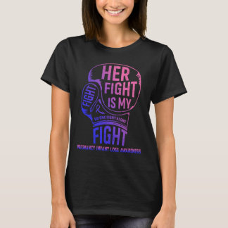 Haar gevecht is mijn gevecht zwangerschap Baby ver T-shirt