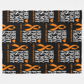 Haar gevecht is mijn strijd... fleece deken (Voorkant (Horizontaal))