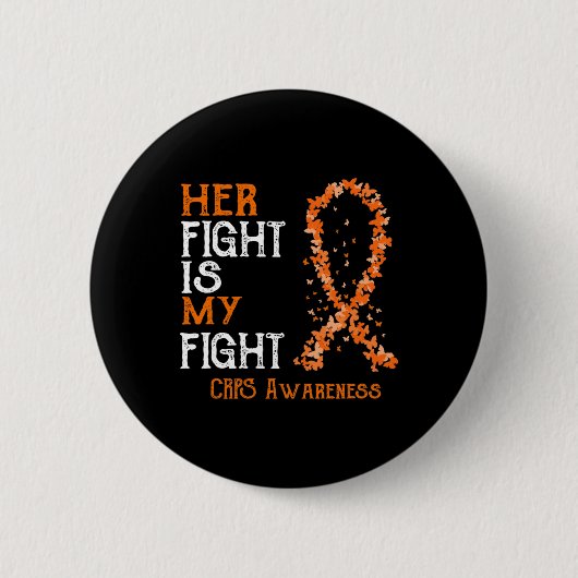 Haar gevecht is mijn strijd tegen het bewustzijn v ronde button 5,7 cm (Voorkant)