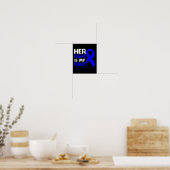 Haar gevecht is mijn strijd tegen hydrocefalus poster (Keuken)