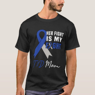 Haar gevecht is mijn T1d Mam Diabetes Bewustheid B T-shirt