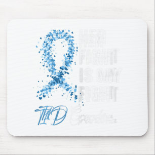 Haar gevecht is mijn T1D oma type 1 diabetes. Muismat