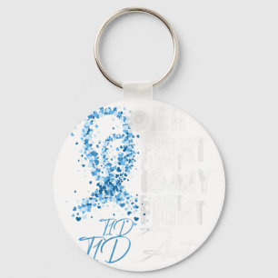 Haar gevecht is mijn T1D tante Type 1 diabetes Awa Sleutelhanger