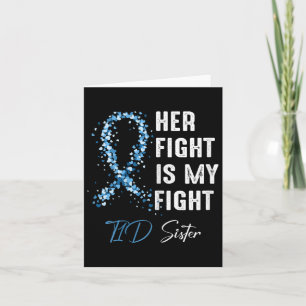 Haar gevecht is mijn T1d zuster type 1 diabetes a Kaart