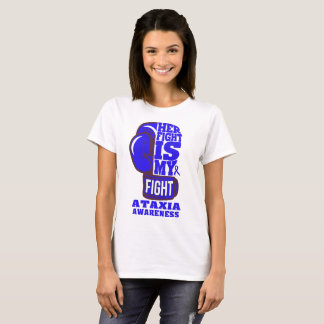 Haar gevecht is mijn vechtbokshandschoen Ataxia T-shirt