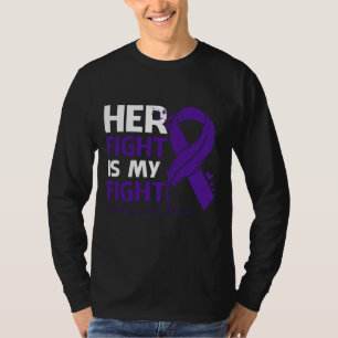 Haar gevecht is mijn vechtend-EPILEPSY-BEWUSTZIJN T-shirt