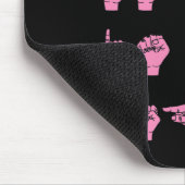 Haar gevecht is mijn vechtgebarentaal Borstkanker Muismat (Hoek)