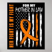 Haar gevecht is mijn vechtmoeder in de wet Leukemi Poster (Voorkant)