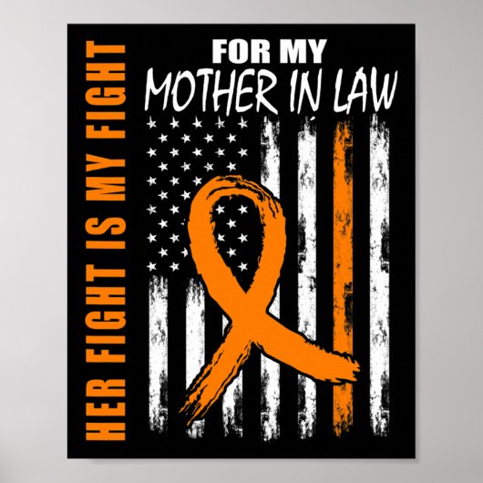 Haar gevecht is mijn vechtmoeder in de wet Leukemi Poster (Voorkant)